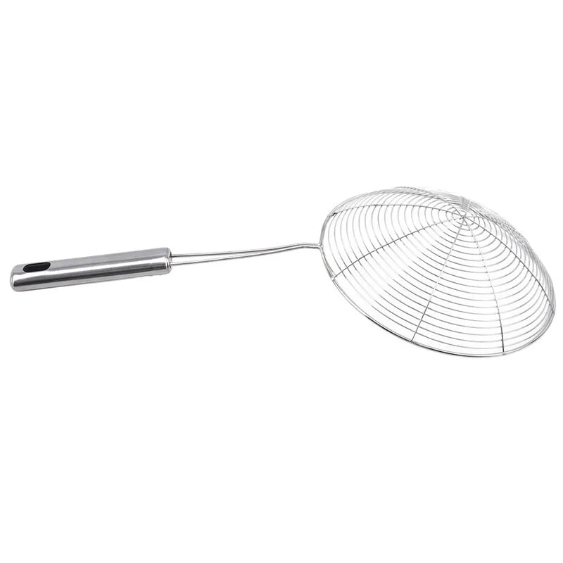 Oval Skimmer Stainless Steel Filter Mesh Oil Pot Food Filter Cookware Colander Fried Filter Kitchen Strainer Baking Cooking Tool