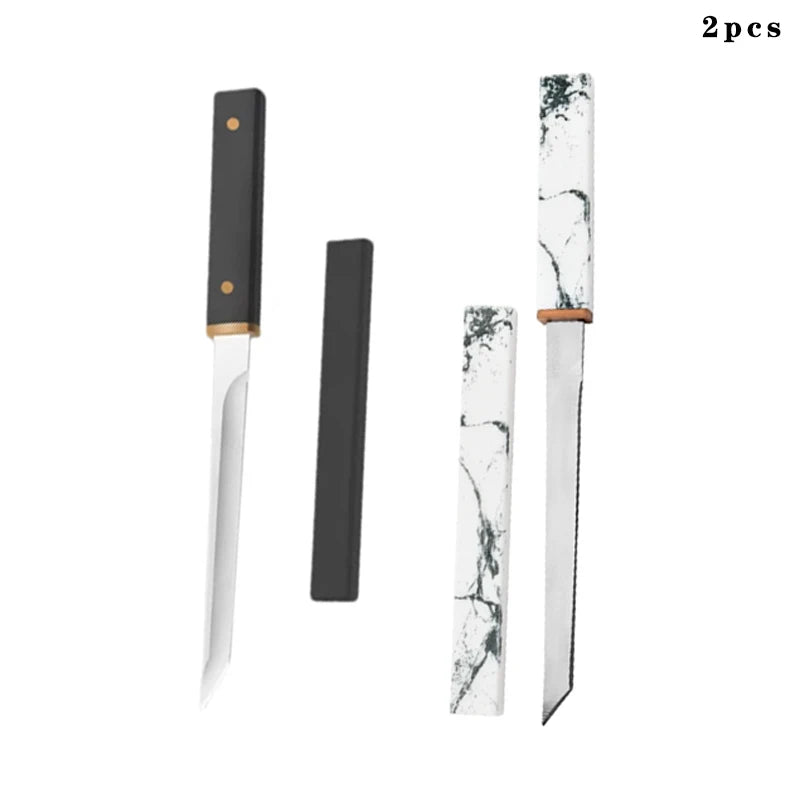 High Hardness Kitchen Knife Sharp Portable Pocket Fruit Knife BoningKnife with Scabbard For Cooking