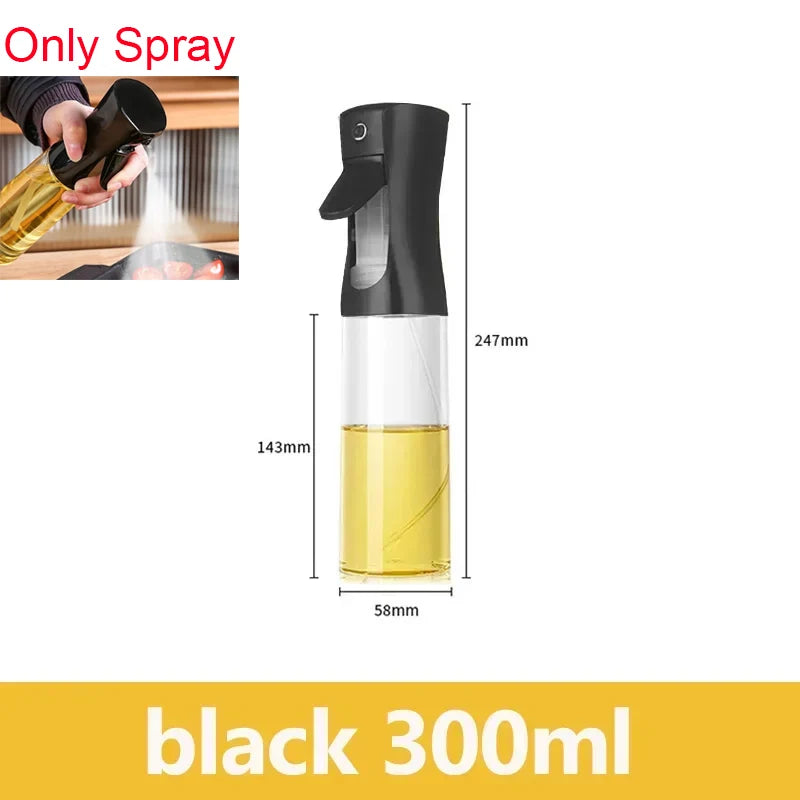 2in1 500ml Plastic Spray Oil Sprayer Bottle Spray Oil Dispenser Oil Jar Cruet BBQ Kitchen Baking Roasting Picnic Kitchen Tool