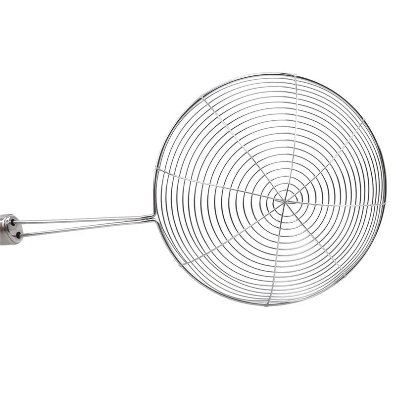 Oval Skimmer Stainless Steel Filter Mesh Oil Pot Food Filter Cookware Colander Fried Filter Kitchen Strainer Baking Cooking Tool